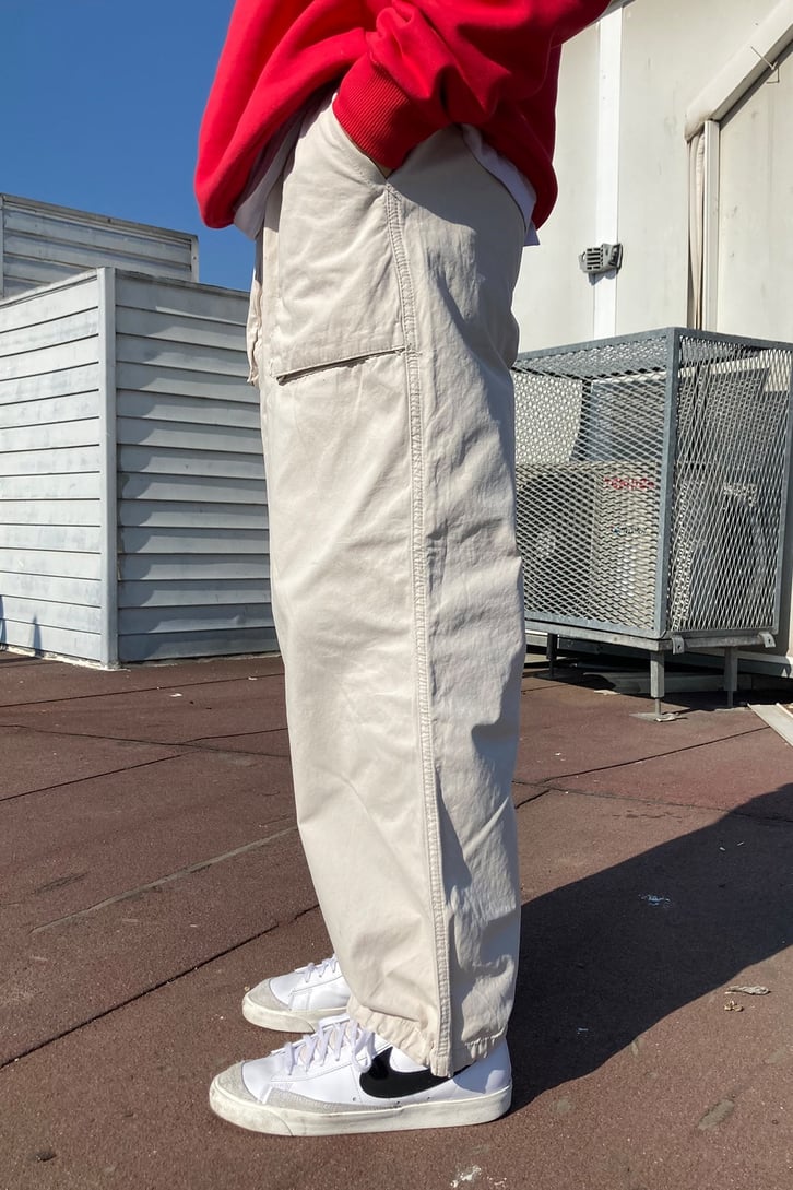 Oversize Pocket Elastic Ankle Trousers