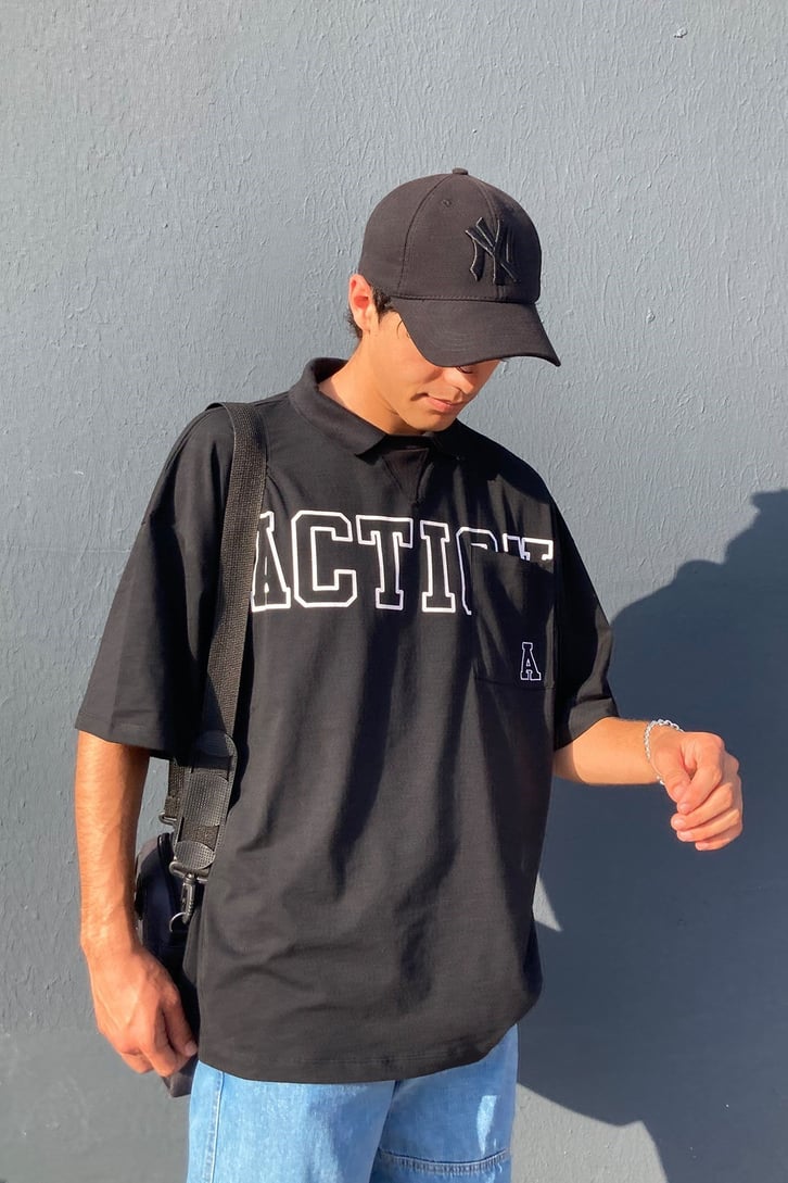 OVERSIZE POLO YAKA ACTION TSHIRT