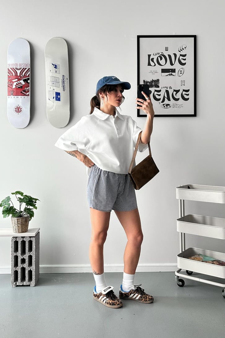 Oversize Polo Yaka Tişört