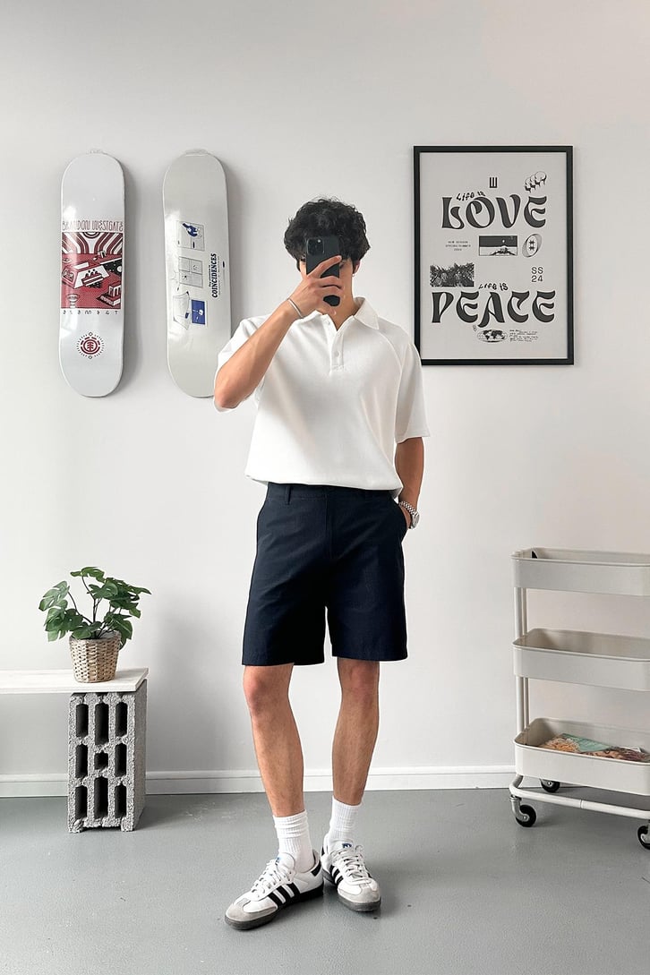 Oversize Polo Yaka Tişört