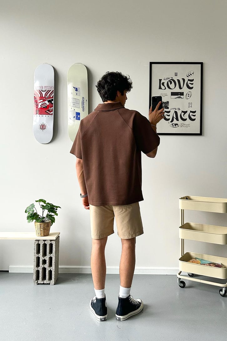 Oversize Polo Yaka Tişört