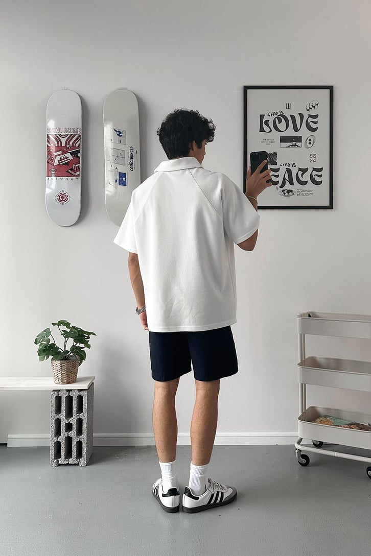 Oversize Polo Yaka Tişört