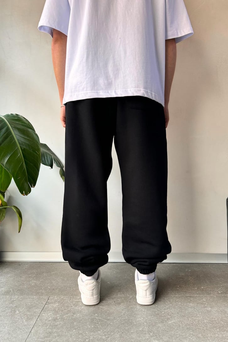 Oversize Siyah Jogger Eşofman Altı