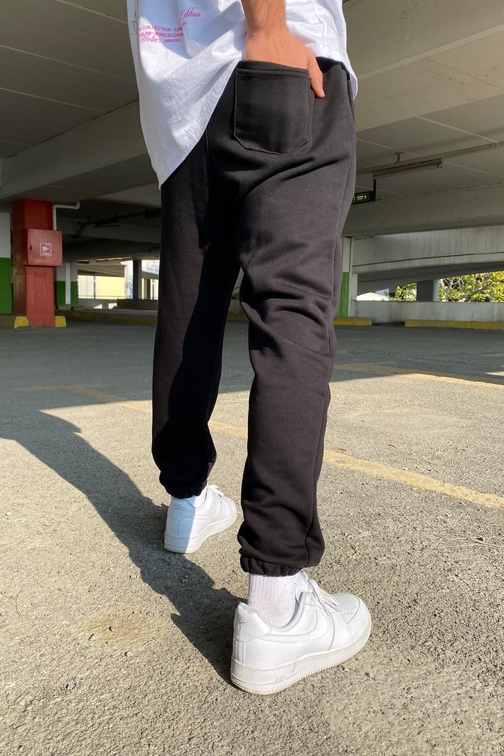 Oversize Siyah Premium Basic Sweatpant