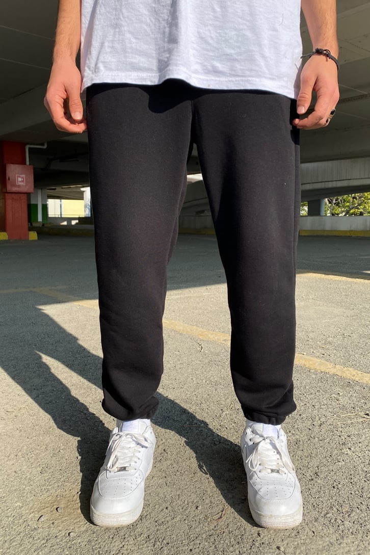 Oversize Siyah Premium Basic Sweatpant