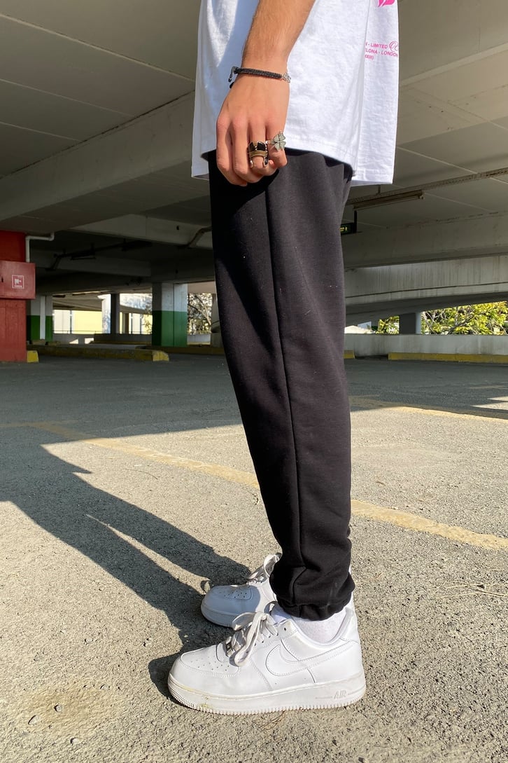 Oversize Siyah Premium Basic Sweatpant