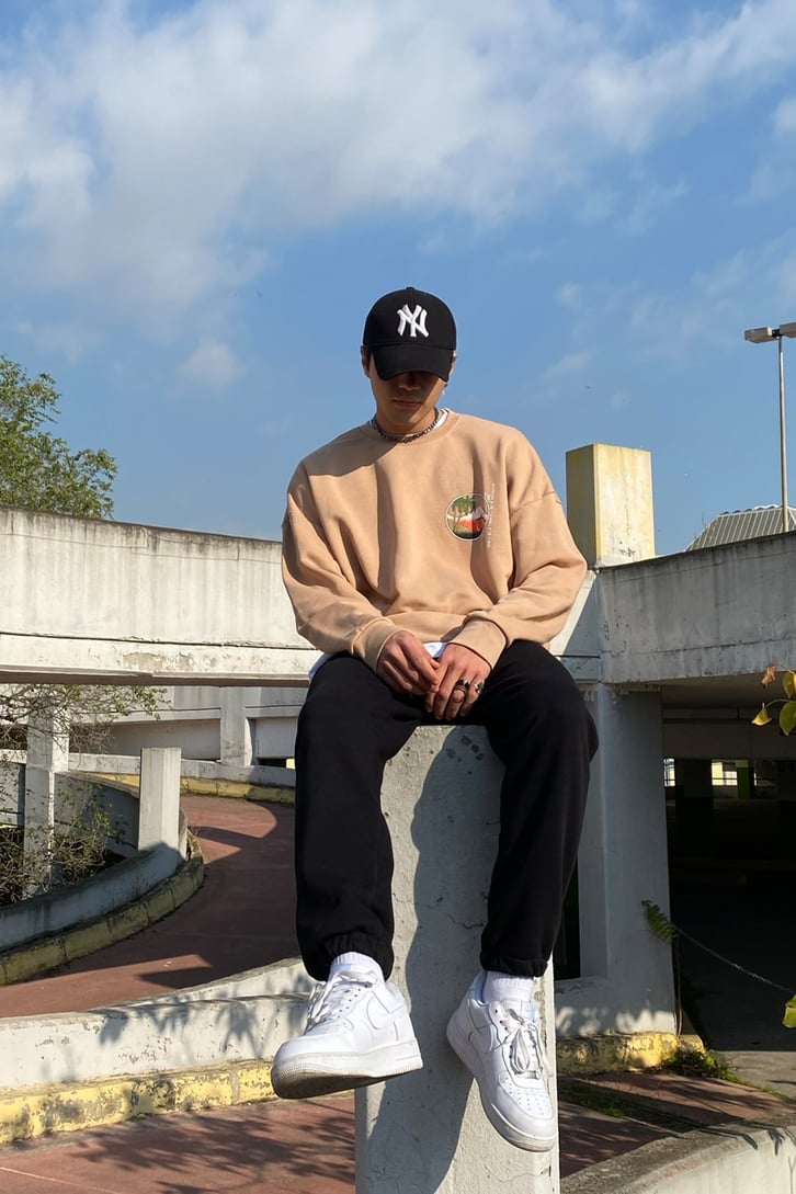 Oversize Siyah Premium Basic Sweatpant