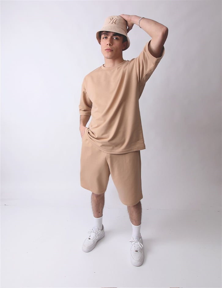 OVERSIZE ŞORTLU EŞOFMAN TAKIMI