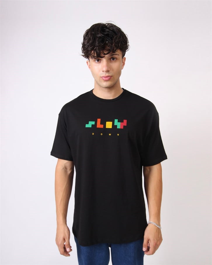 OVERSIZE TETRIS DETAYLI TSHIRT