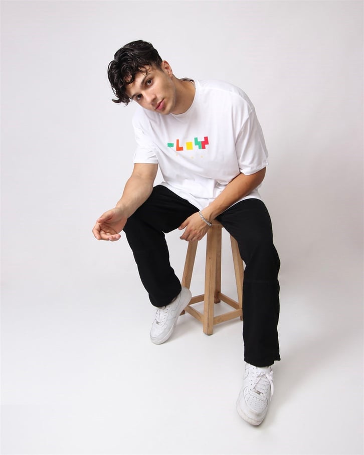 OVERSIZE TETRIS DETAYLI TSHIRT