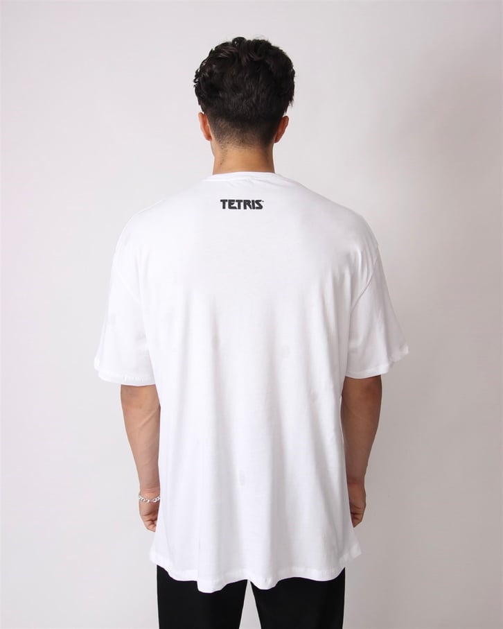 OVERSIZE TETRIS DETAYLI TSHIRT
