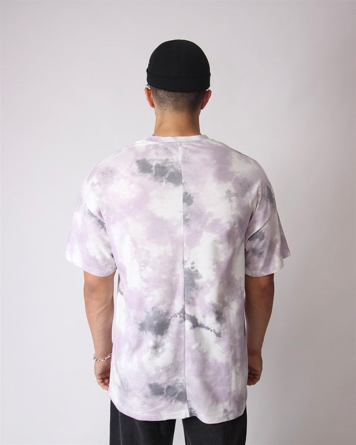 OVERSIZE TIE DYE BATİK DESENLİ TSHIRT