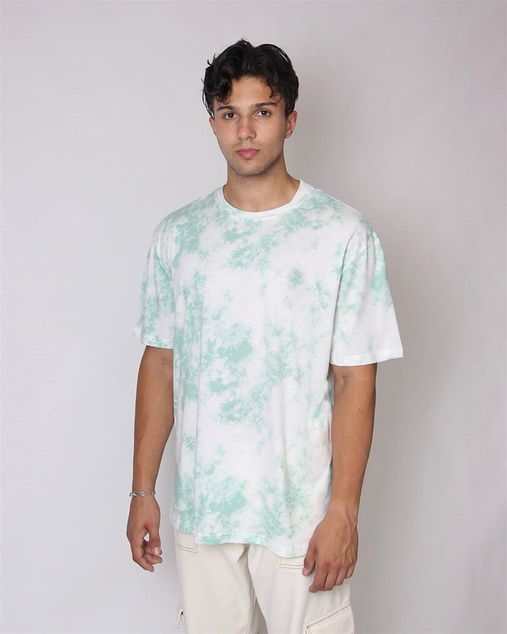 OVERSIZE TIE DYE BATİK DESENLİ TSHIRT