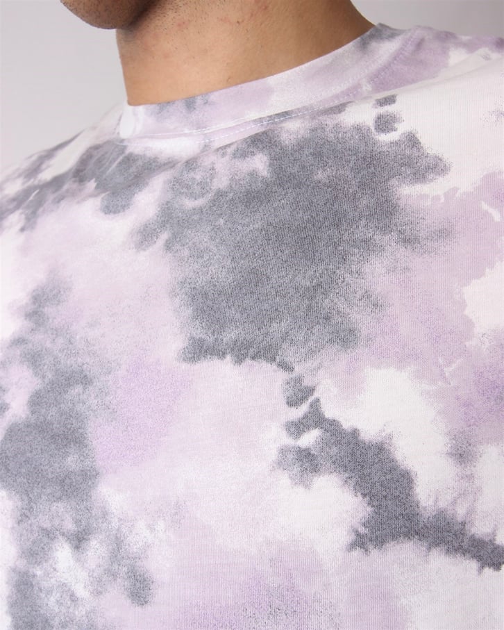OVERSIZE TIE DYE BATİK DESENLİ TSHIRT