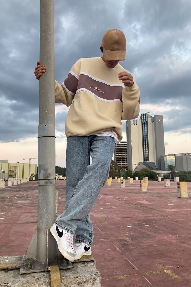 OVERSIZE TWO COLORS SWEATSHIRT