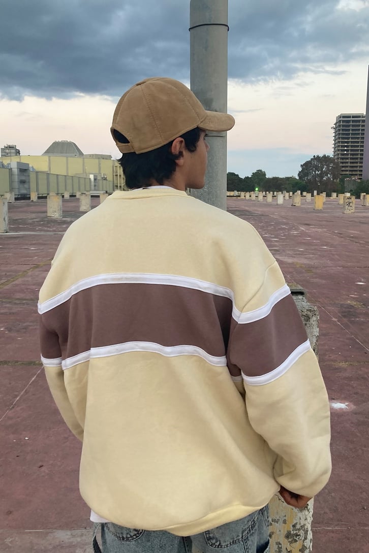 OVERSIZE TWO COLORS SWEATSHIRT