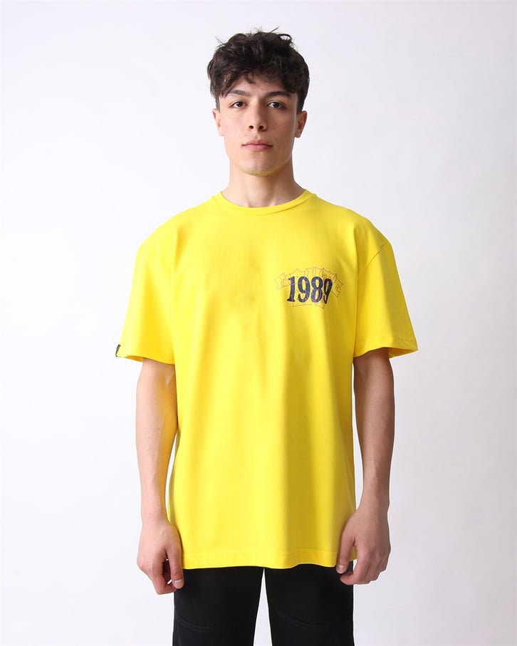 OVERSIZE YAZI BASKILI TSHIRT