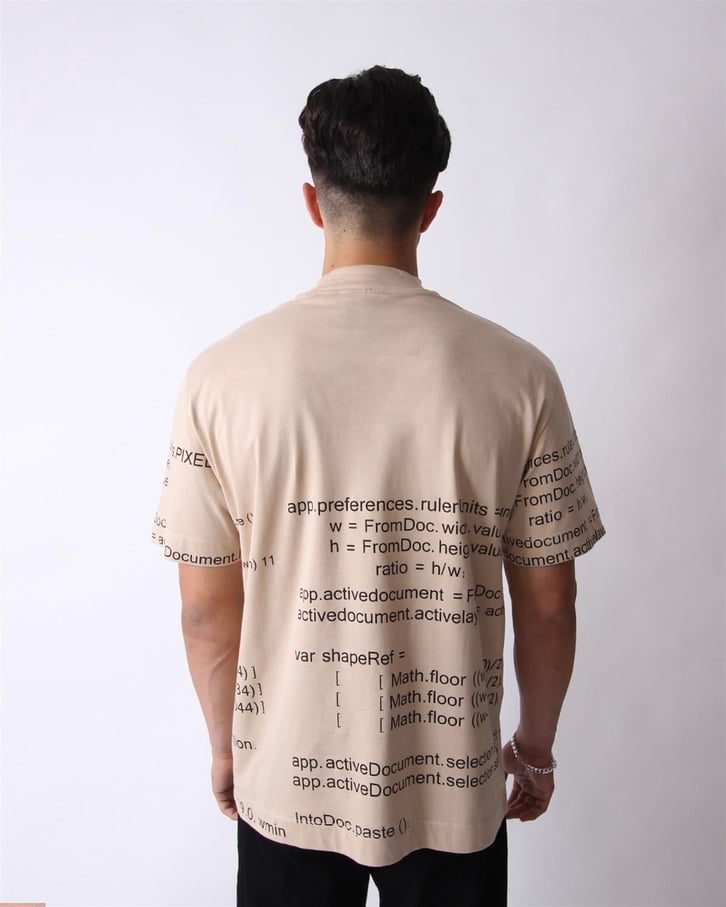 OVERSIZE YAZI BASKILI TSHIRT