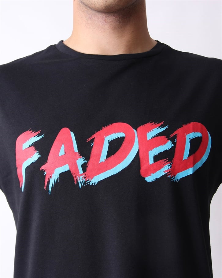 OVERSIZE YAZI BASKILI TSHIRT