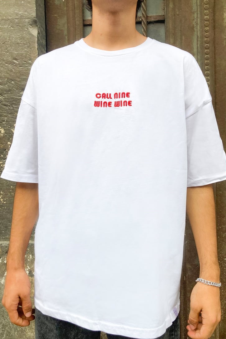 OVERSIZE YAZI BASKILI TSHIRT