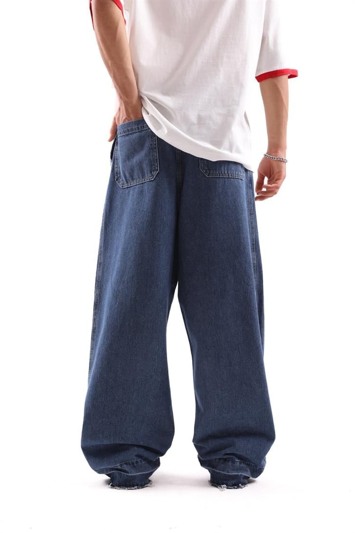Paça Detaylı Extra Baggy Jean