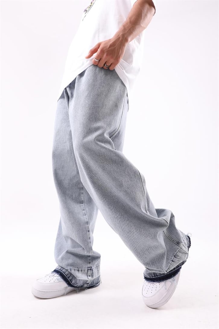 Paça Detaylı Extra Baggy Jean