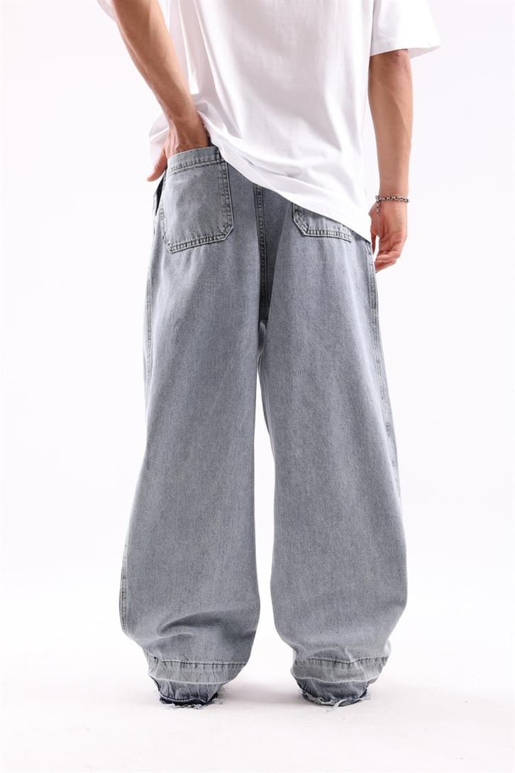 Paça Detaylı Extra Baggy Jean