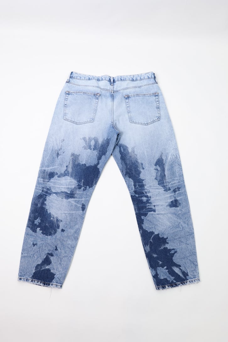 Painted Yırtık Detaylı Mom Fit Jean