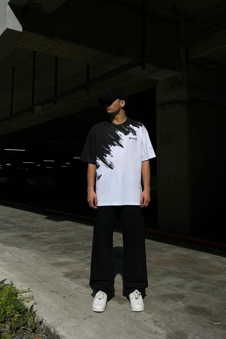 Paranoid Nakışlı Oversize Tshirt