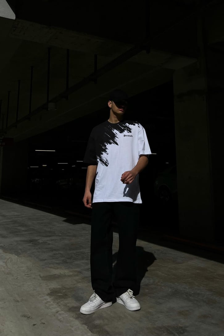 Paranoid Nakışlı Oversize Tshirt