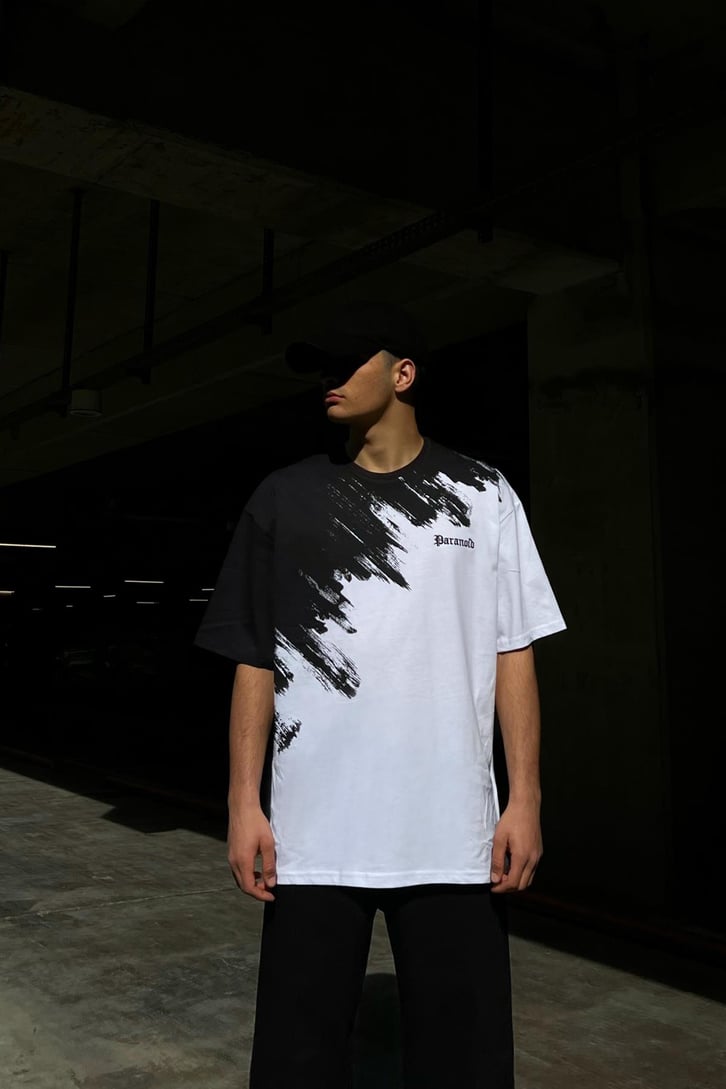 Paranoid Nakışlı Oversize Tshirt