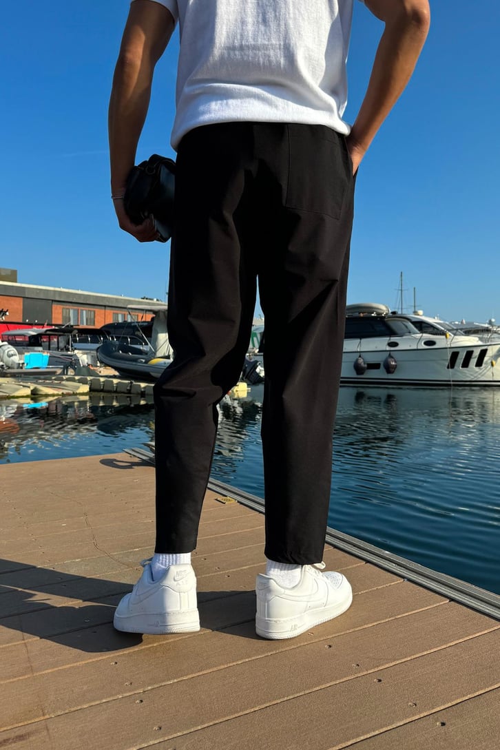 Paraşüt Kumaş Boyfriend Kalıp Pantolon