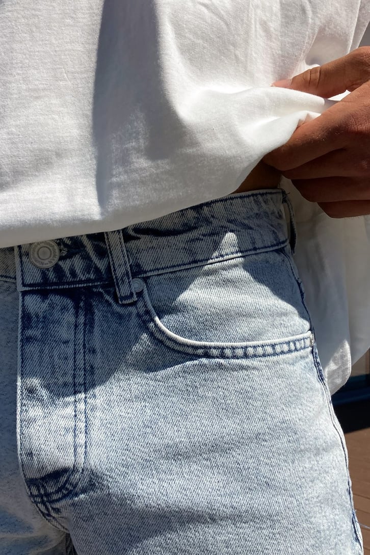 Parçalı Mom Fit Jean