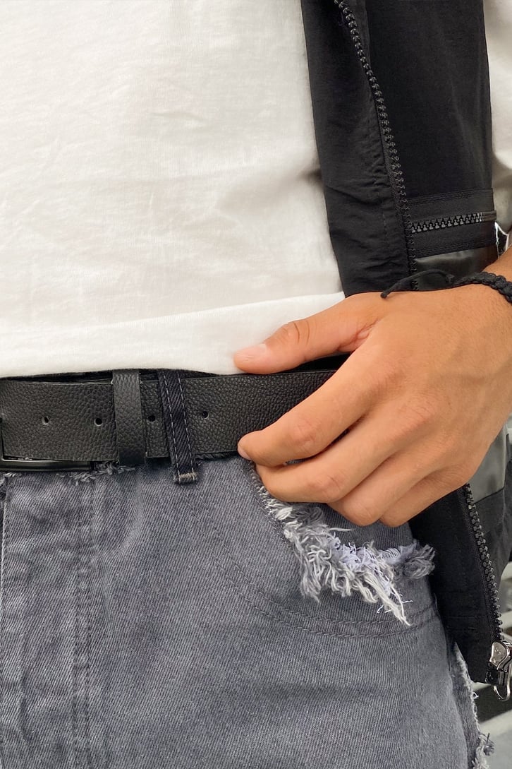 Parçalı Püskül Detay Acid Wash Baggy Jean