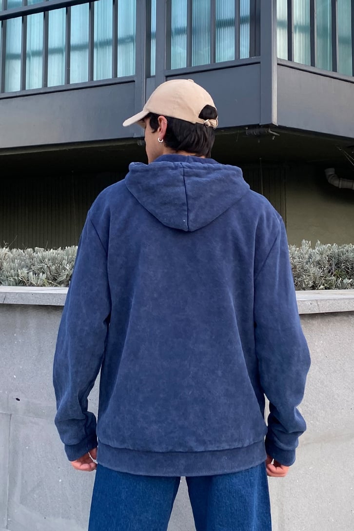Paris Printed Oversize Washed Hoodie