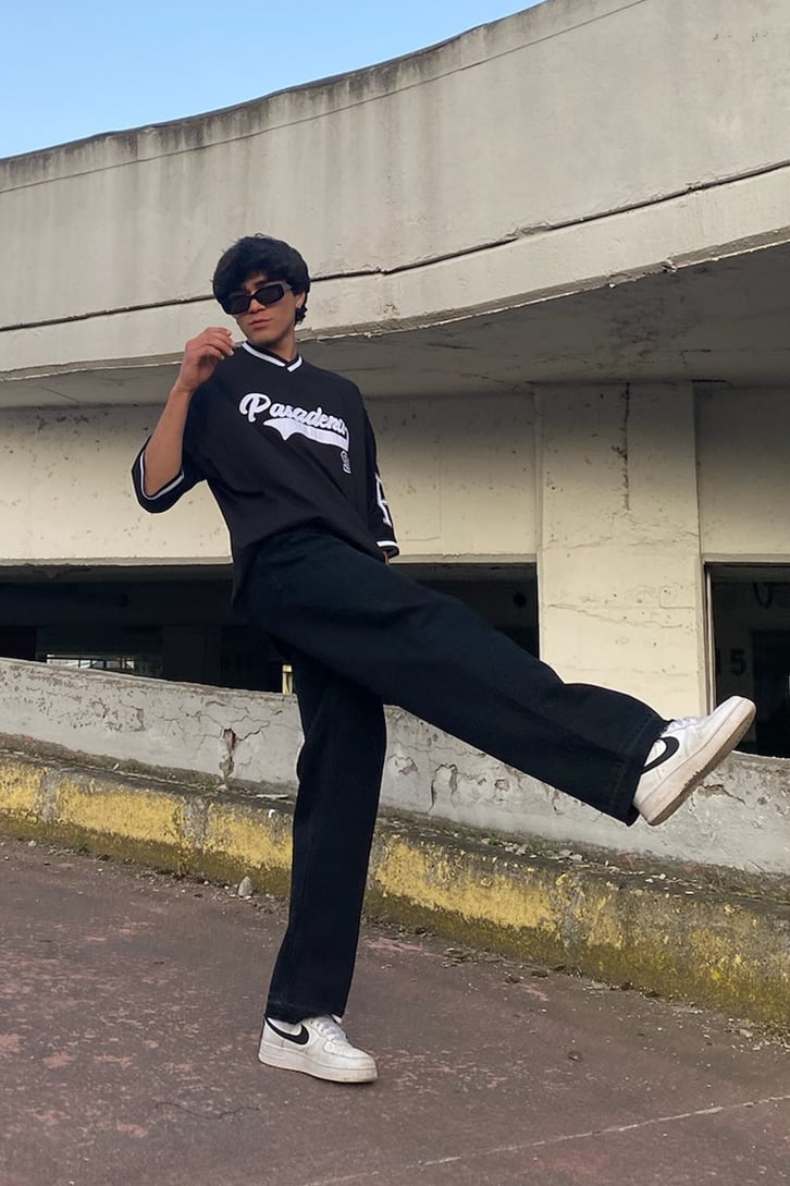Pasadena Nakışlı Polo Yaka Oversize Tshirt