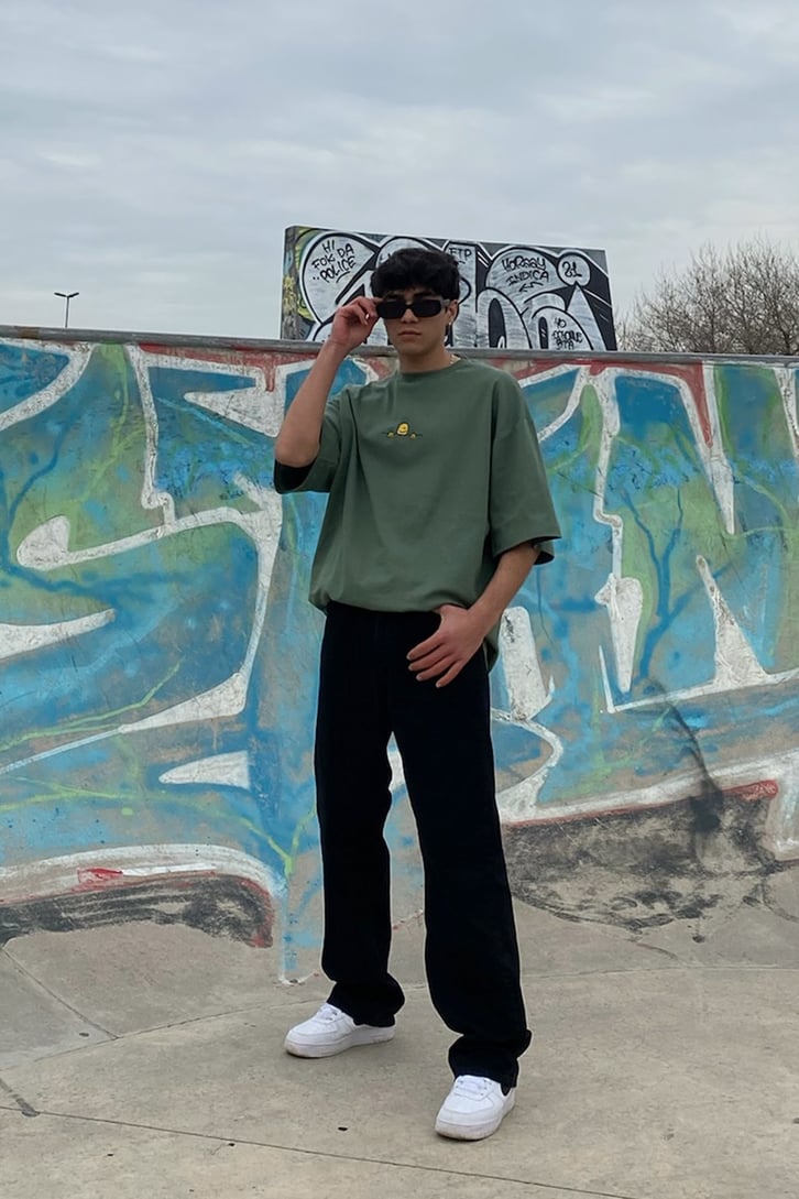 Patato Head Khaki Oversize Tshirt