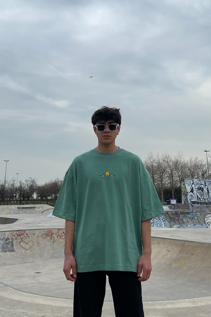 Patato Head Su Yeşili Oversize Tshirt