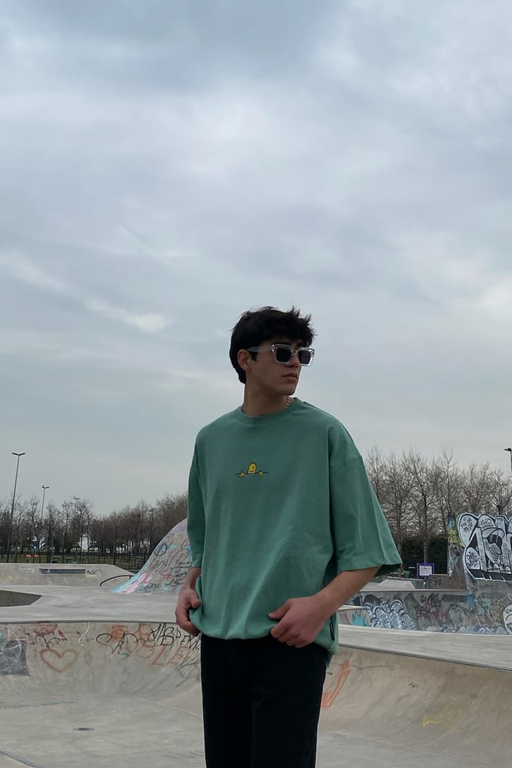 Patato Head Su Yeşili Oversize Tshirt