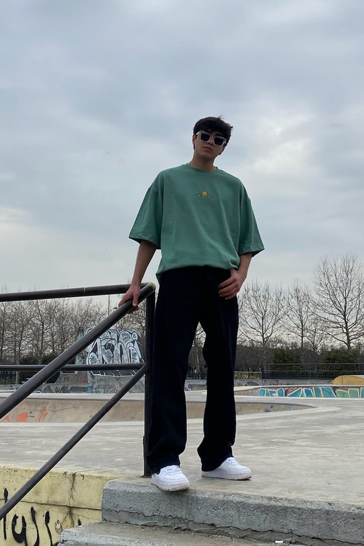 Patato Head Su Yeşili Oversize Tshirt