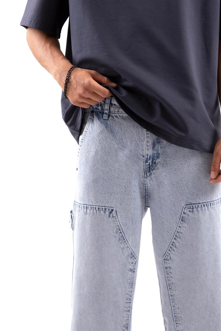 Patch Detay Baggy Jean
