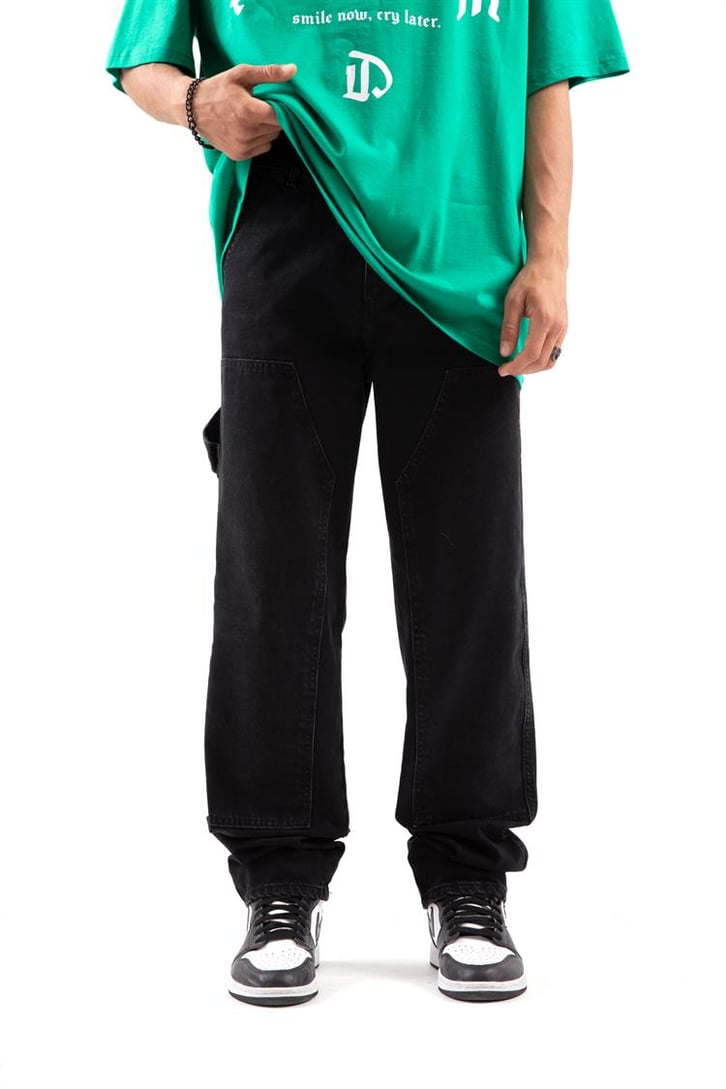 Patch Detay Baggy Jean