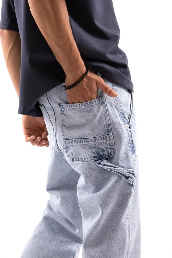 Patch Detay Baggy Jean