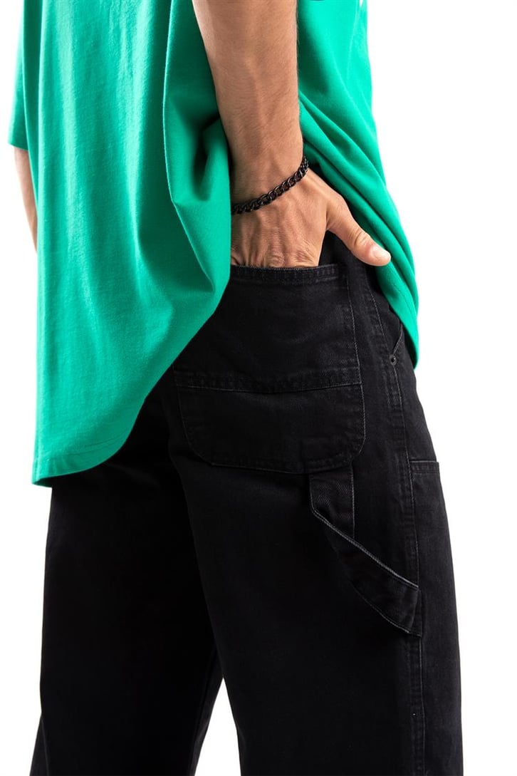 Patch Detay Baggy Jean