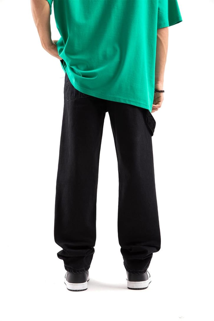 Patch Detay Baggy Jean