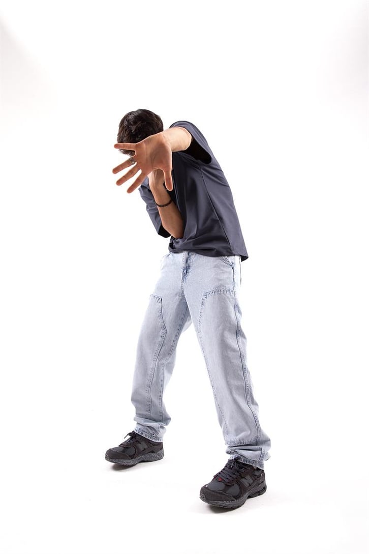 Patch Detay Baggy Jean