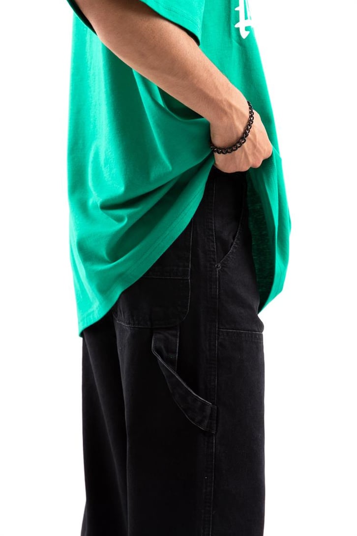 Patch Detay Baggy Jean