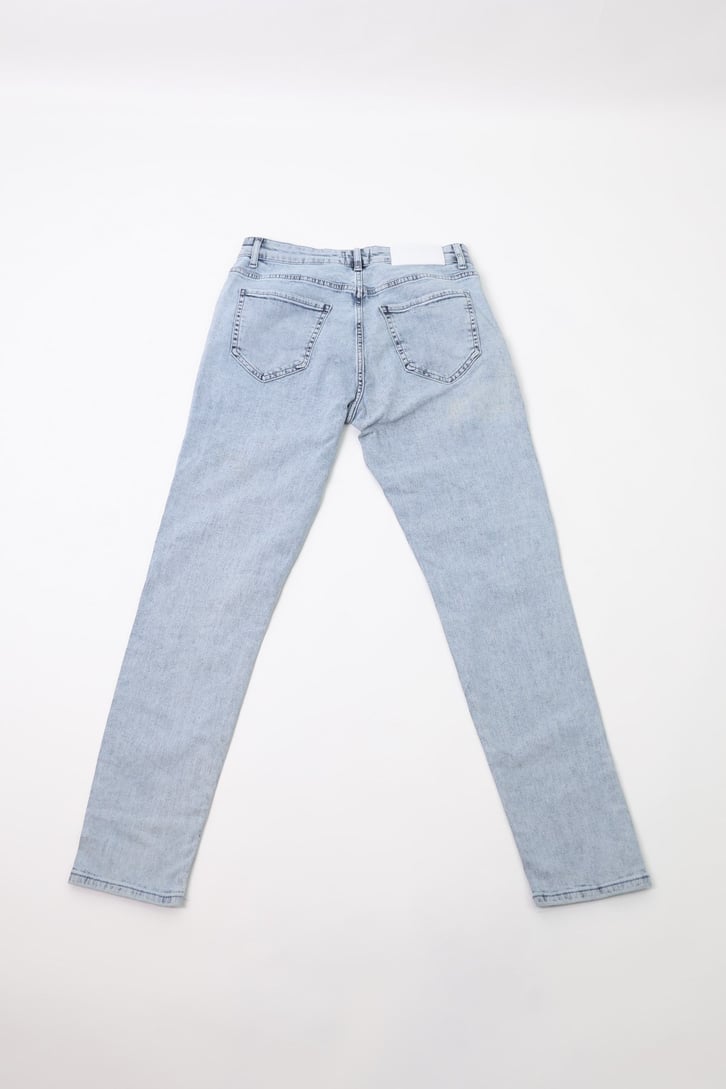 Patch Detaylı Buz Mavi Skinny Jean
