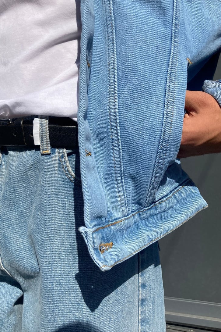 Patchwork Croped Oversize Denim Jacket