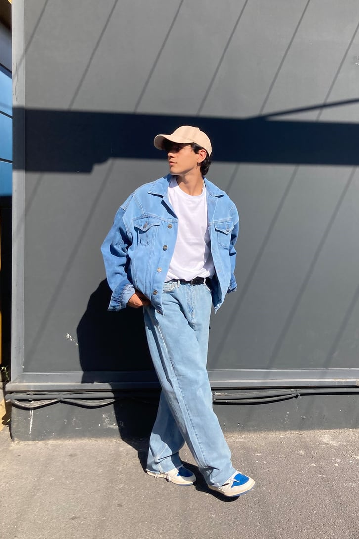 Patchwork Croped Oversize Denim Jacket